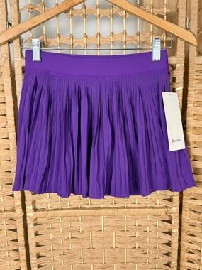 NWT Lululemon Varsity High-Rise Pleated Tennis Skirt Size 4 College Purple